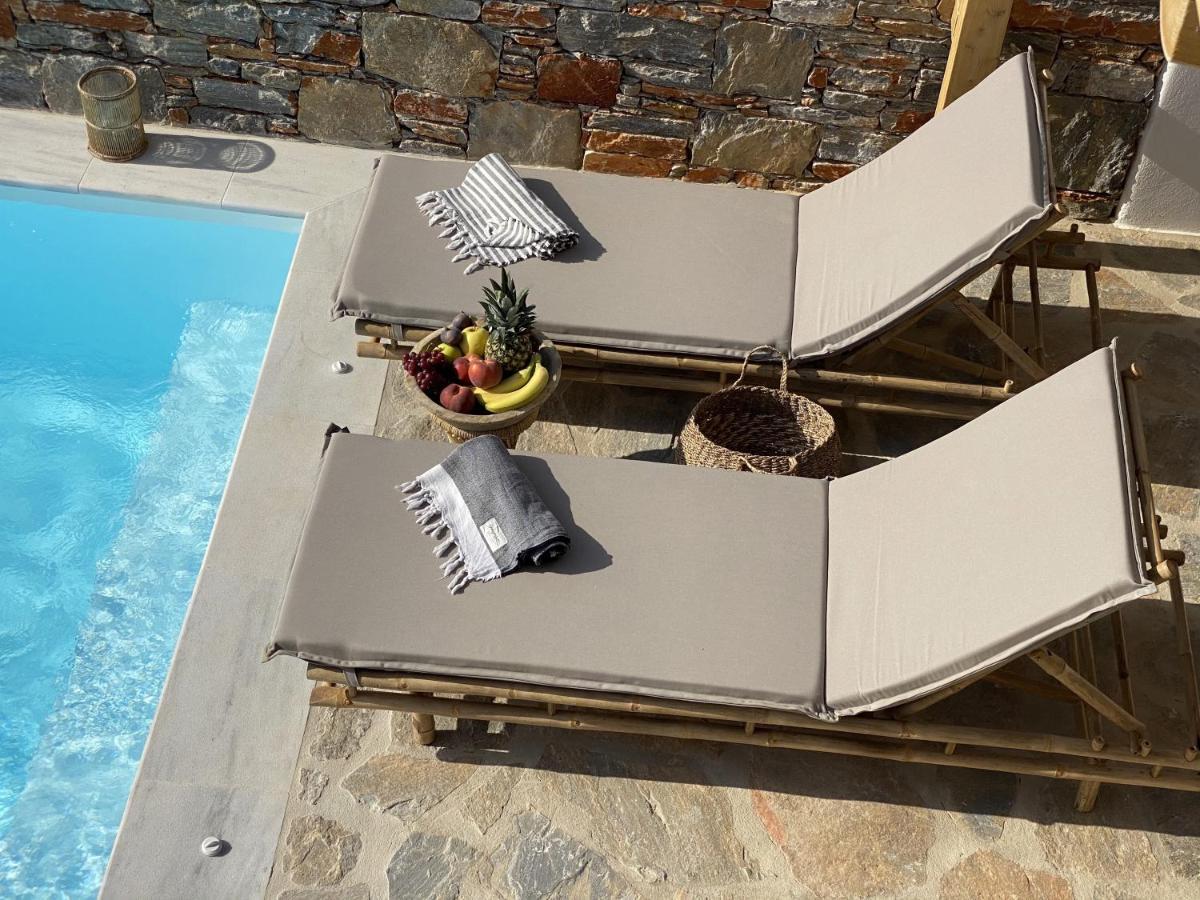 Villa Ypsilon Naxos - Luxury Holiday House With Amazing Sea View & Private Pool Agia Anna  Buitenkant foto