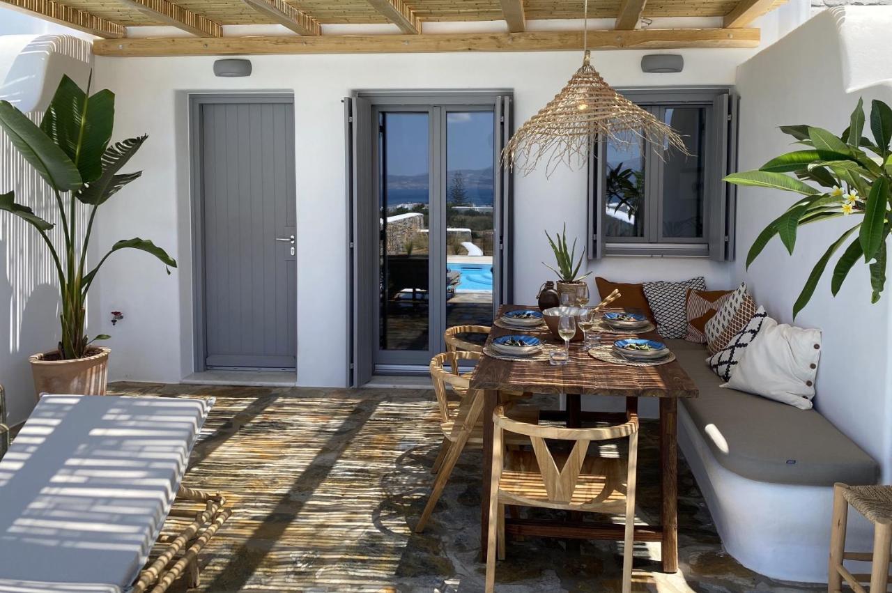 Villa Ypsilon Naxos - Luxury Holiday House With Amazing Sea View & Private Pool Agia Anna  Buitenkant foto